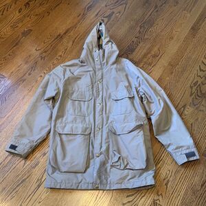 Vintage Woolrich Men's Hooded‎ Plaid Wool Lined Mountain Parka Jacket Size M